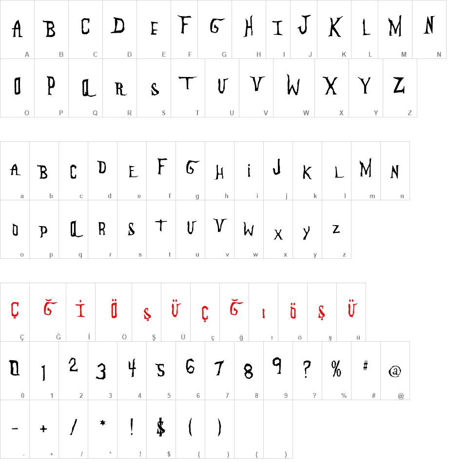 Anderson The Mysterons font